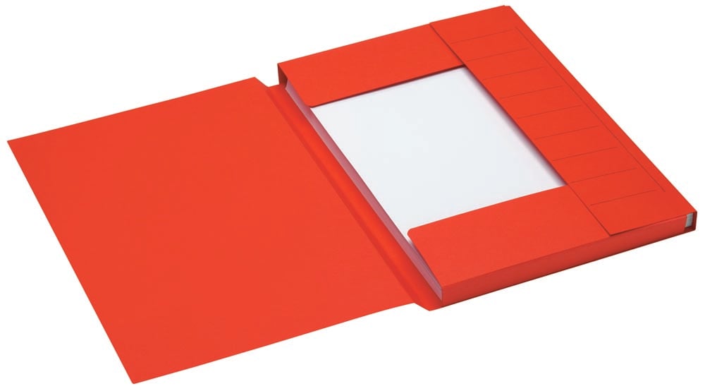 Jalema Secolor dossiermap voor ft A4 uit karton, rood, pak van 25 stuks