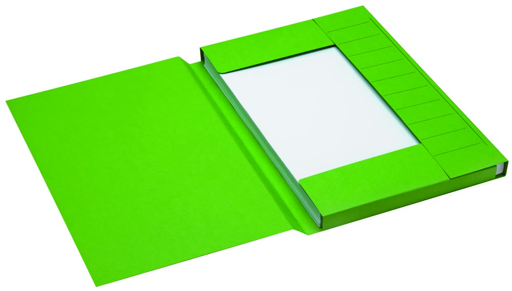 Jalema Secolor dossiermap voor ft folio uit karton, groen, pak van 25 stuks