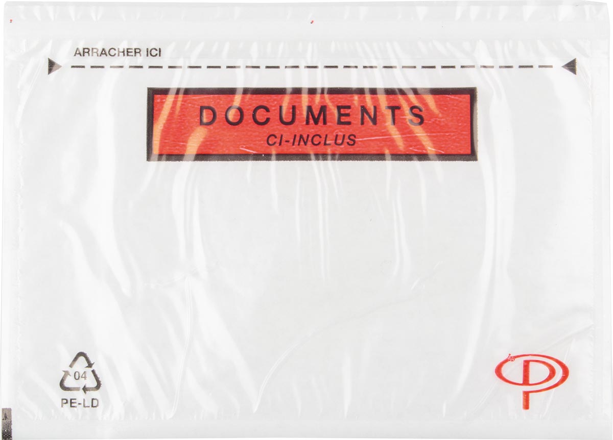 Pergamy documentmapje transparant, Ft C6 165 x 115 mm, doos van 100 stuks