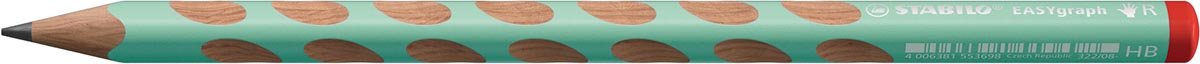 STABILO EASYgraph S Pastel potlood, HB, 3,15 mm, voor rechtshandigen, groen STABILO EASYgraph S Pastel potlood, HB, 3,15 mm, voor rechtshandigen, groen