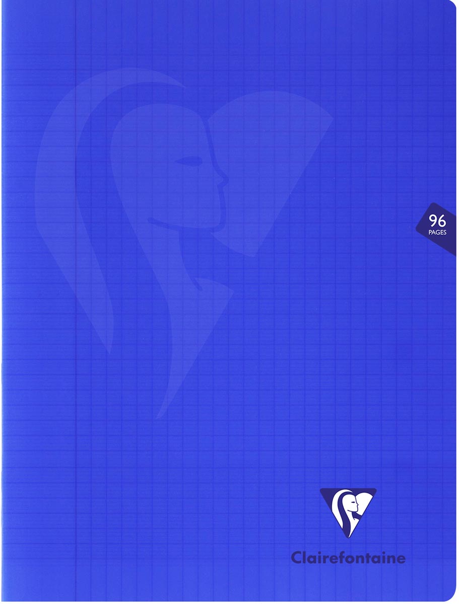 Clairefontaine schrift Mimesys voor ft A4+ 96 bladzijden kaft in PP seyès marineblauw