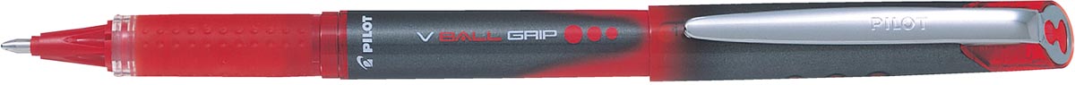 Pilot roller V-BALL Grip, brede punt 1,0 mm, rood