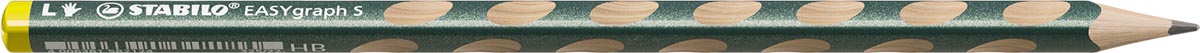 STABILO EASYgraph potlood, HB, 2,2 mm, voor linkshandigen, metallic groen