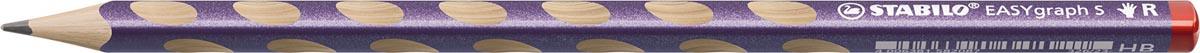 STABILO EASYgraph potlood, HB, 2,2 mm, voor rechtshandigen, metallic paars STABILO EASYgraph potlood, HB, 2,2 mm, voor rechtshandigen, metallic paars