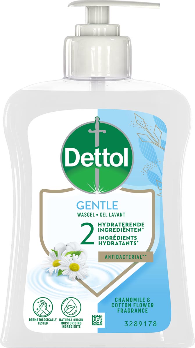 Dettol handzeep Gentle, kamille en katoenbloesem, flacon van 250 ml afbeelding
