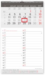 Maandkalender Memo-Manager, viertalig,  2027