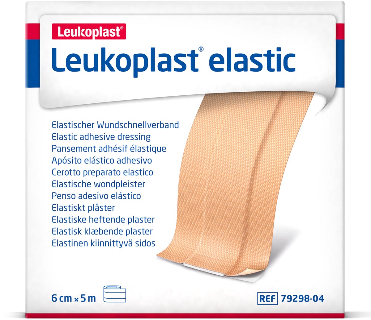 Leukoplast elastische pleister, 6 cm x 5 m afbeelding