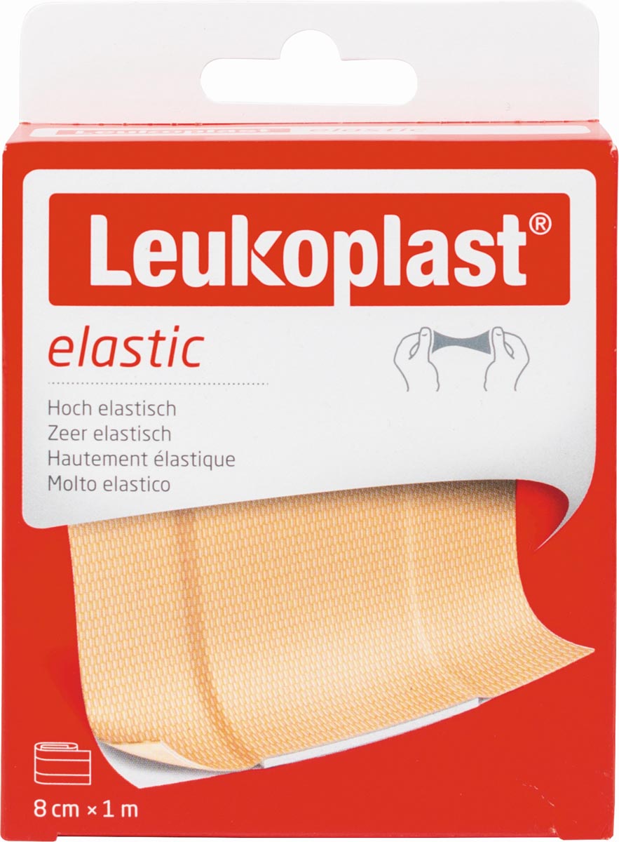 Leukoplast elastische pleister, 8 cm x 1 m afbeelding