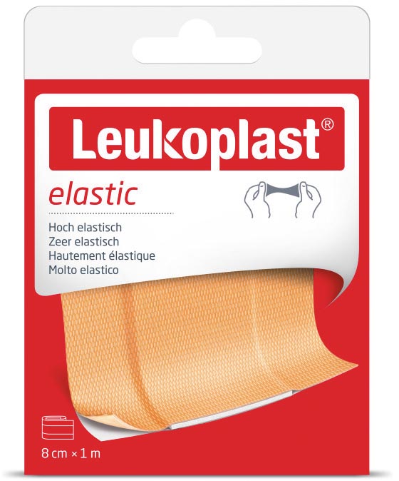 Leukoplast elastische pleister, 8 cm x 1 m Leukoplast elastische pleister, 8 cm x 1 m