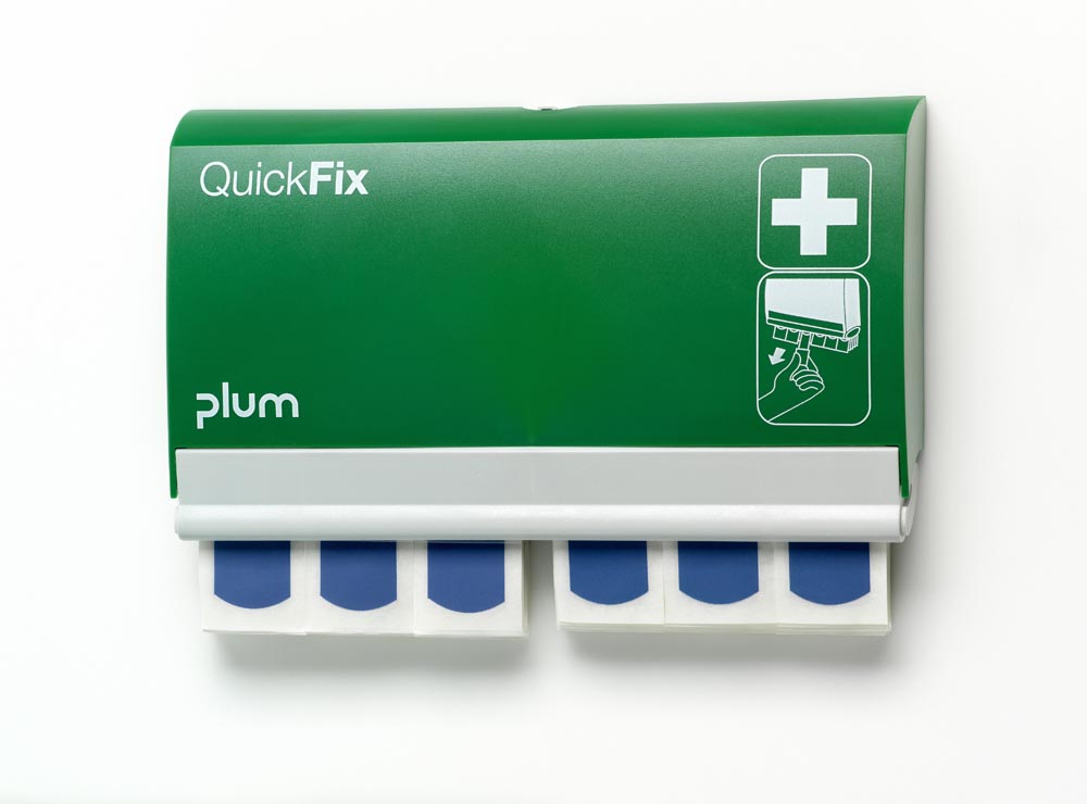 Plum QuickFix pleisterautomaat, inclusief 2 x 45 detecteerbare blauwe pleisters