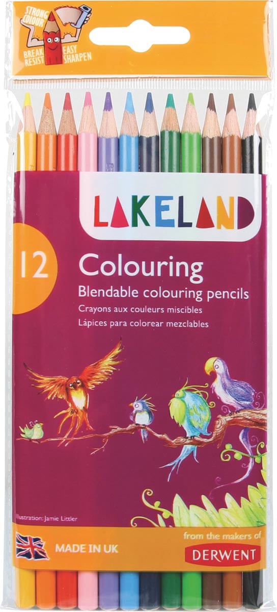 Lakeland kleurpotloden, pak van 12 stuks in geassorteerde kleuren Lakeland kleurpotloden, pak van 12 stuks in geassorteerde kleuren