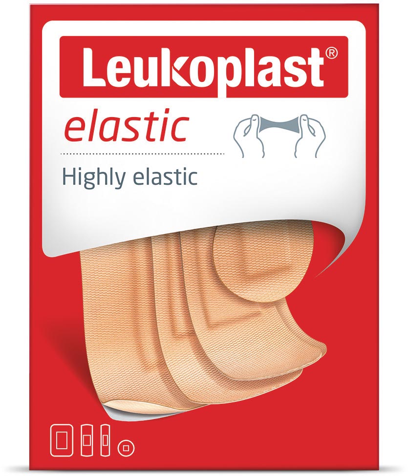 Leukoplast elastische pleisters, assortiment van 40 stuks Leukoplast elastische pleisters, assortiment van 40 stuks