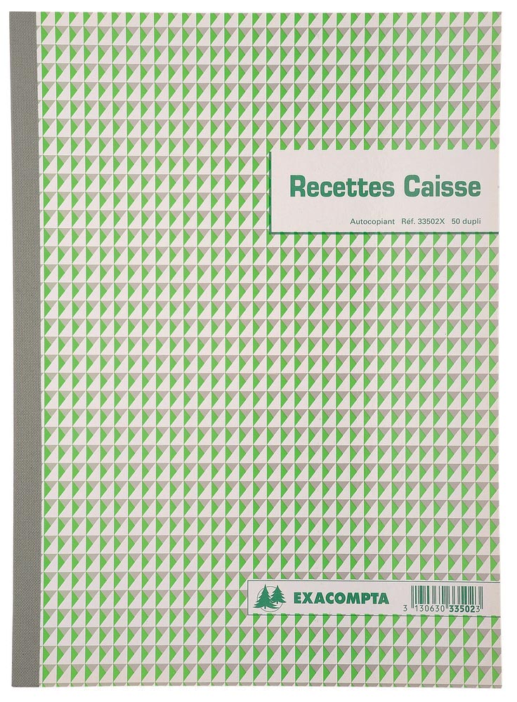 Exacompta recettes caisse, ft A4, Franstalig, dupli (50 x 2 vel)