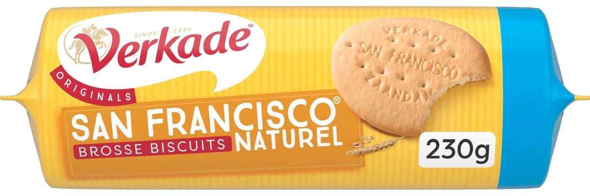 Verkade San Francisco koekjes natural, pak van 230 gram afbeelding