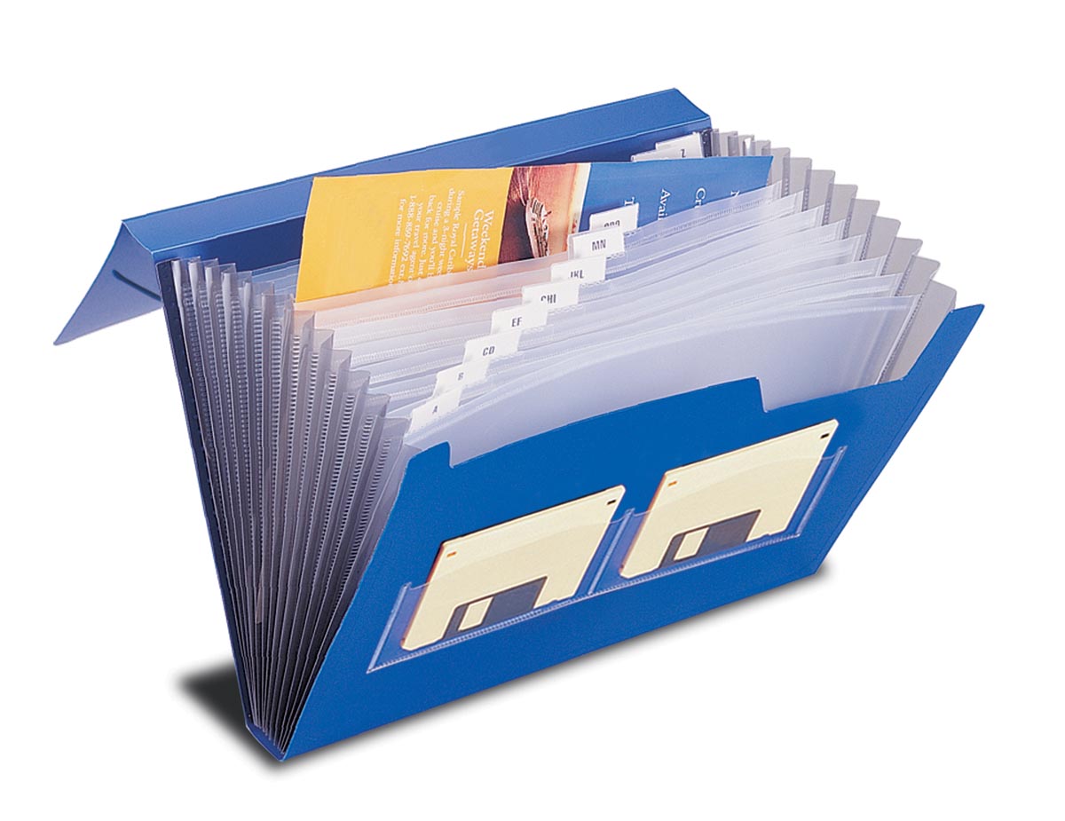 Beautone voorordner, A4, 13 vakken, blauw Beautone voorordner, A4, 13 vakken, blauw