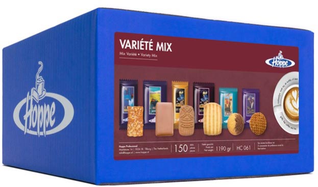 Hoppe koekjes Variété Mix, doos van 150 stuks