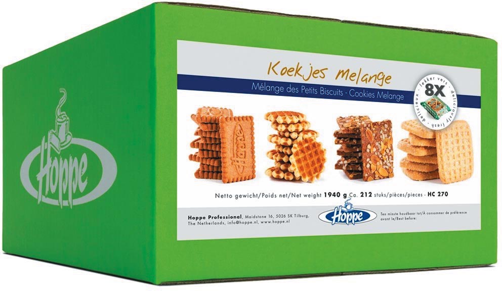 Hoppe Koekjes Melange, doos van 1690 g, ca 178 stuks afbeelding