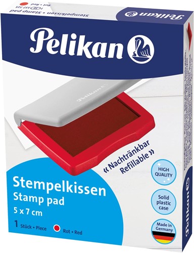 Pelikan Stempelkussen ft 5 x 7 cm, rood