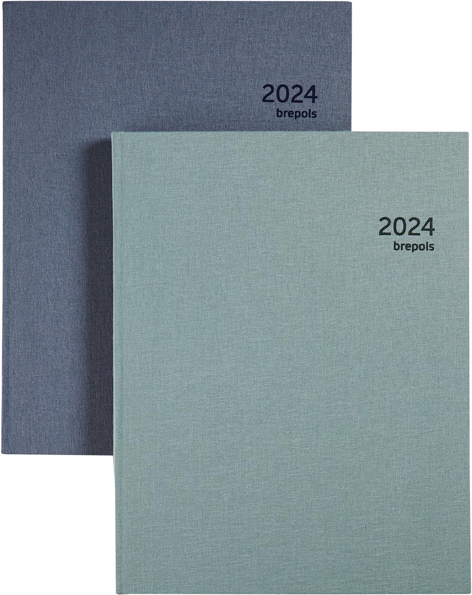 Brepols Optivision XL agenda, Nature, Franstalig, assorti, 2024 Brepols Optivision XL agenda, Nature, Franstalig, assorti, 2024