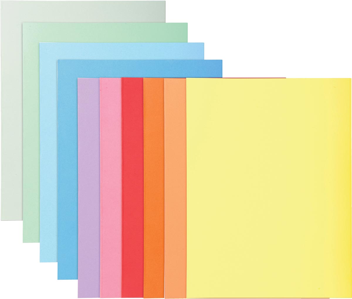 Exacompta dossiermap Super 180, voor ft A4, pak van 100 stuks, 10 geassorteerde kleuren afbeelding