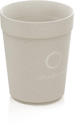 Conpax Circulware beker, 300 ml, PP, beige, pak van 24 stuks
