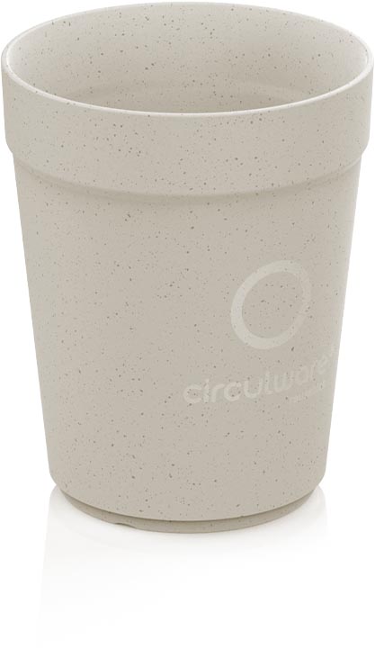 Conpax Circulware beker, 300 ml, PP, beige, pak van 24 stuks afbeelding