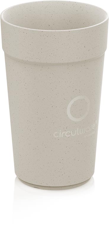 Conpax Circulware beker, 400 ml, PP, beige, pak van 16 stuks afbeelding