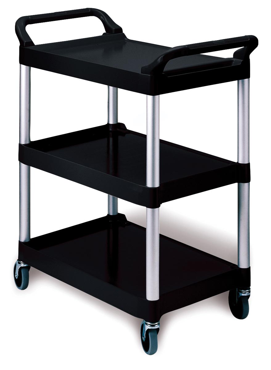 Rubbermaid servicewagen, ft 85,4 x 47,3 x 95,9 cm afbeelding