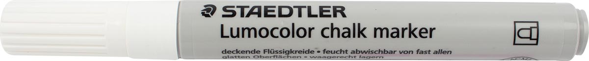 Staedtler Lumocolor krijtmarker, wit Staedtler Lumocolor krijtmarker, wit