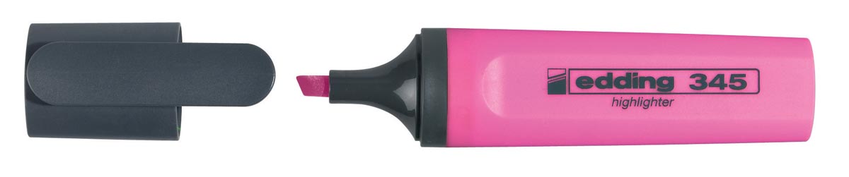 Edding markeerstift 345 roze, doos van 10 stuks afbeelding