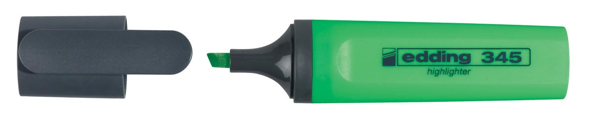 Edding markeerstift 345 groen, doos van 10 stuks afbeelding