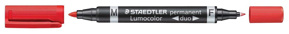 Staedtler Permanent marker Lumocolor Duo rood