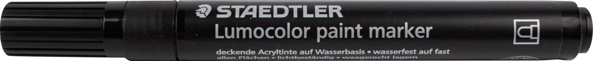 STAEDTLER Lumocolor paint marker zwart