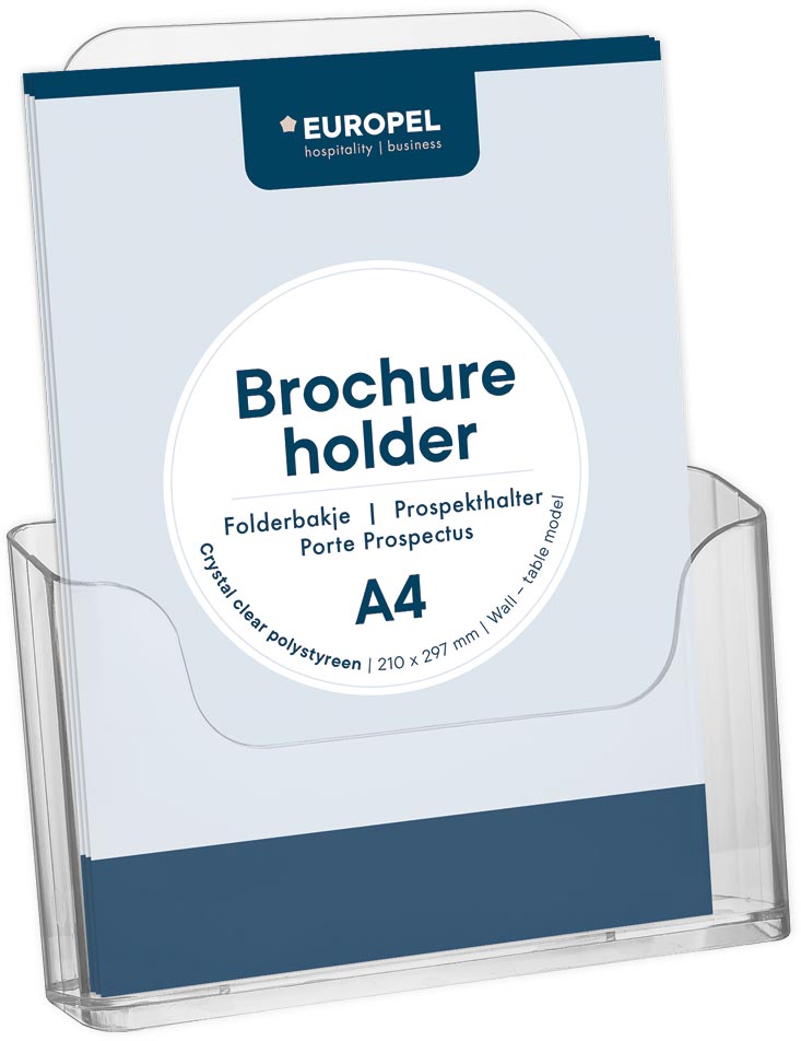 Europel folderhouder, ft A4, voor tafel en wand afbeelding