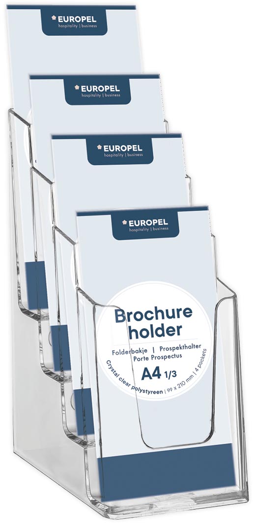 Europel folderhouder, 4 x ft 1/3 A4 afbeelding