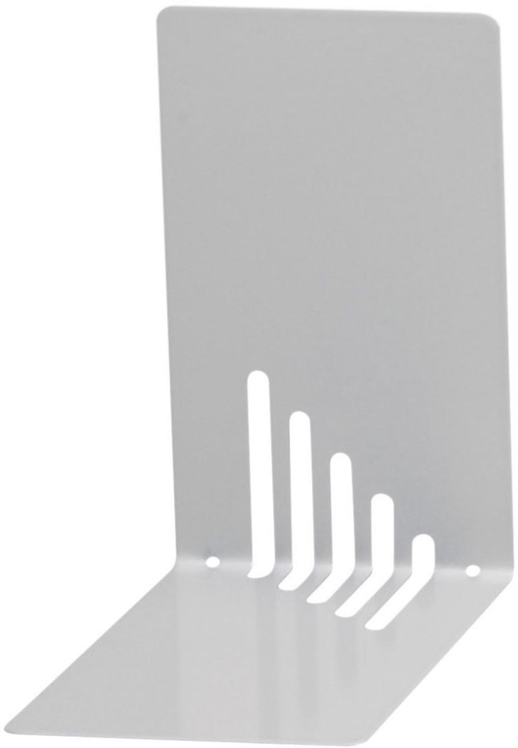Maul boekensteun uit staal, ft 8,5 X 14 X 14 cm, zilver, set van 2 stuks Maul boekensteun uit staal, ft 8,5 X 14 X 14 cm, zilver, set van 2 stuks
