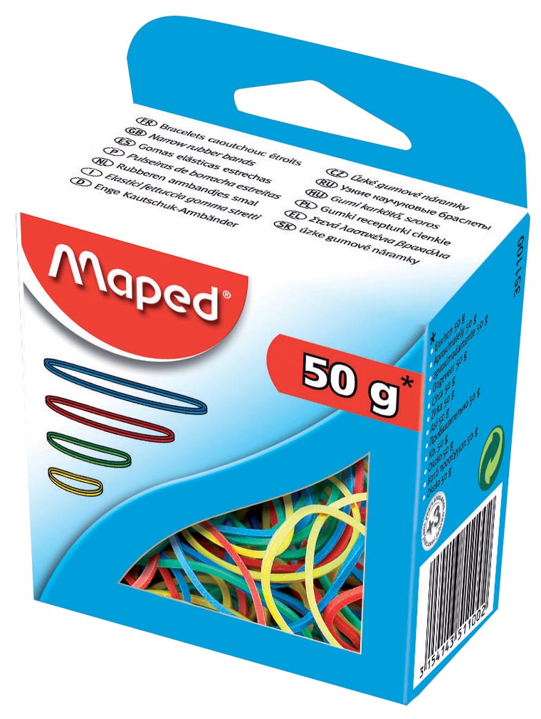 Maped elastieken doos van 50 g afbeelding