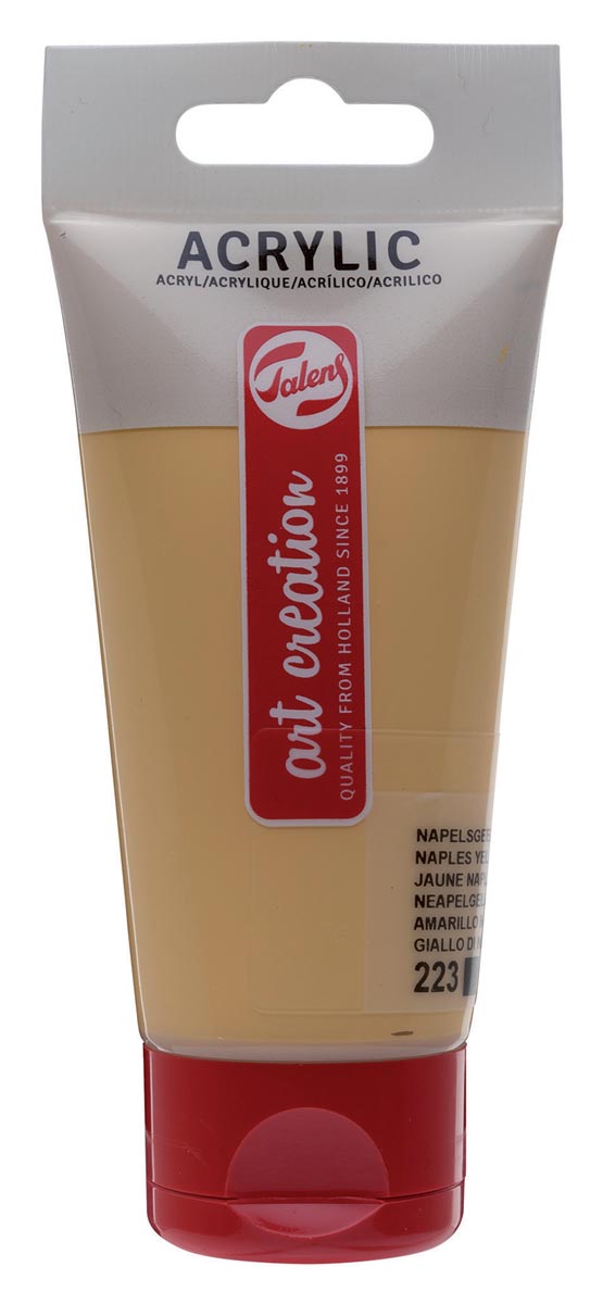 Talens Art Creation acrylverf tube van 75 ml, donker napelsgeel Talens Art Creation acrylverf tube van 75 ml, donker napelsgeel