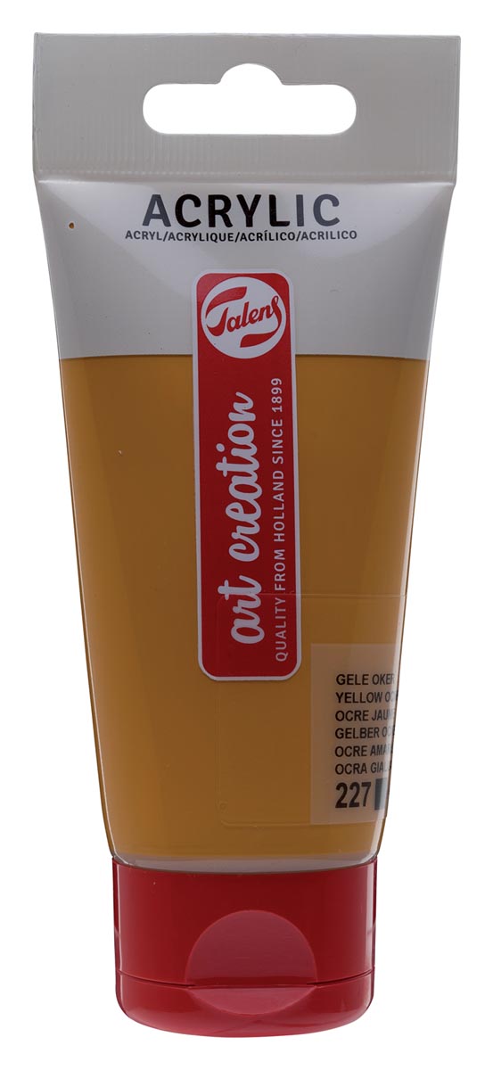 Talens Art Creation acrylverf tube van 75 ml, gele oker Talens Art Creation acrylverf tube van 75 ml, gele oker