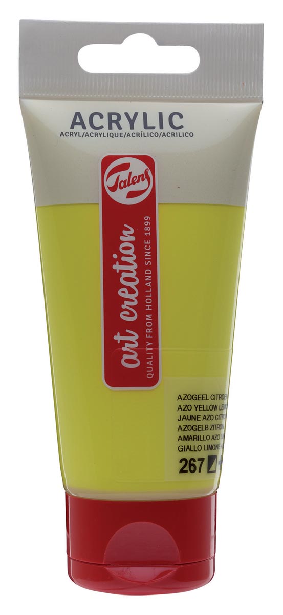 Talens Art Creation acrylverf tube van 75 ml, azogeel citroen Talens Art Creation acrylverf tube van 75 ml, azogeel citroen