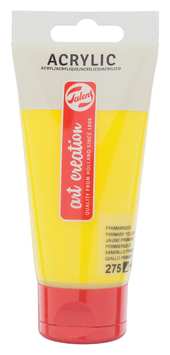 Talens Art Creation acrylverf tube van 75 ml, primairgeel afbeelding