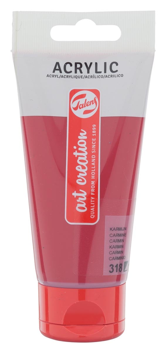 Talens Art Creation acrylverf tube van 75 ml, karmijn afbeelding