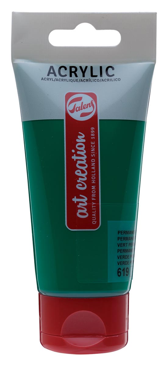 Talens Art Creation acrylverf tube van 75 ml, donker permanentgroen Talens Art Creation acrylverf tube van 75 ml, donker permanentgroen