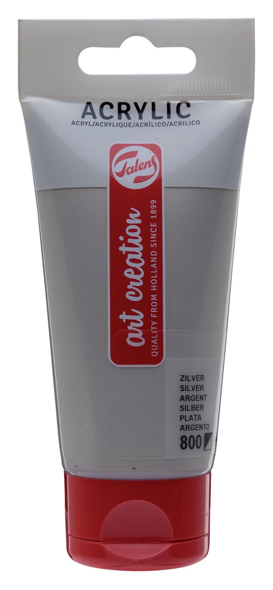 Talens Art Creation acrylverf tube van 75 ml, zilver afbeelding