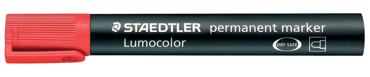 Staedtler Lumocolor 352, permanent marker, ronde punt, 2 mm, rood