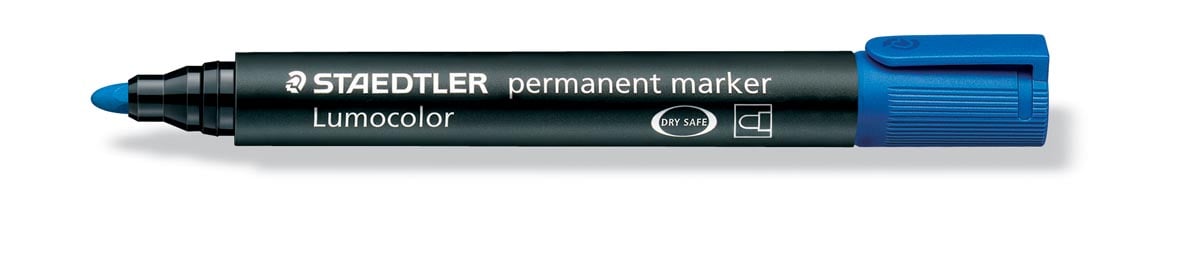 Staedtler Lumocolor 352, permanent marker, ronde punt, 2 mm, blauw afbeelding