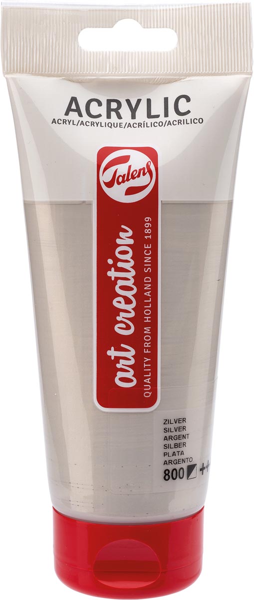 Talens Art Creation acrylverf tube van 200 ml, zilver Talens Art Creation acrylverf tube van 200 ml, zilver