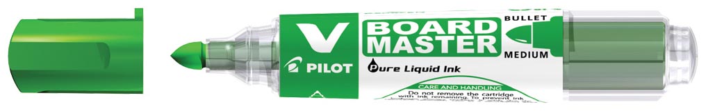 Pilot whiteboardmarker V-Board Master M, medium 2,3 mm, groen