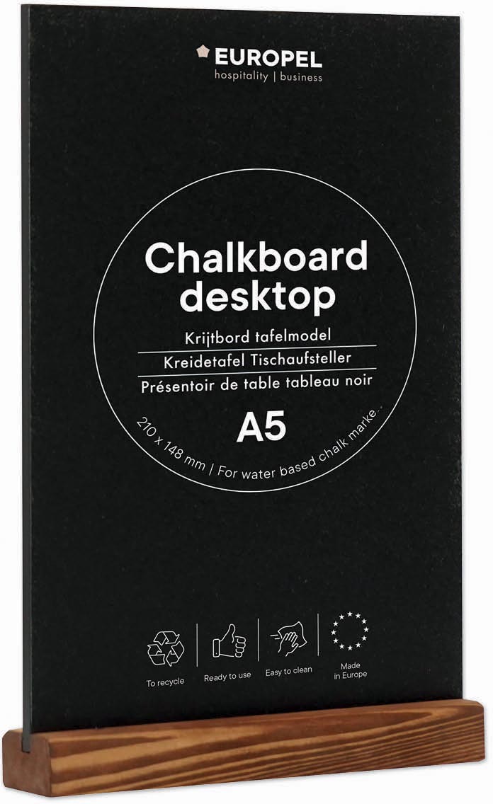 Europel krijtbord, ft A5 afbeelding