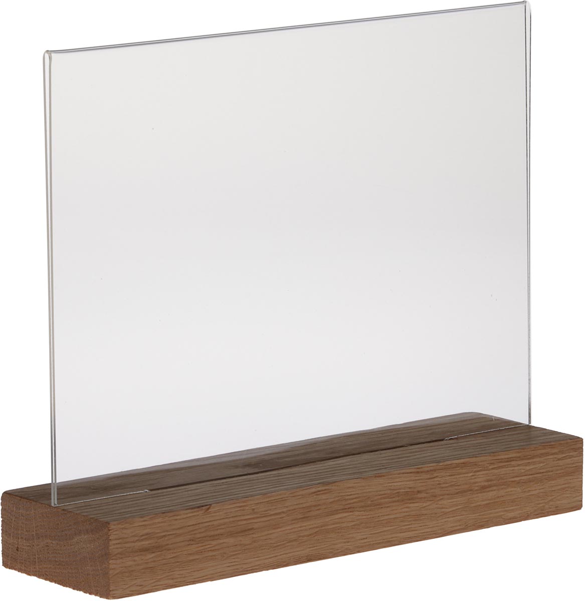 Europel folderhouder Premium, met houten T-voet, ft A5, liggend